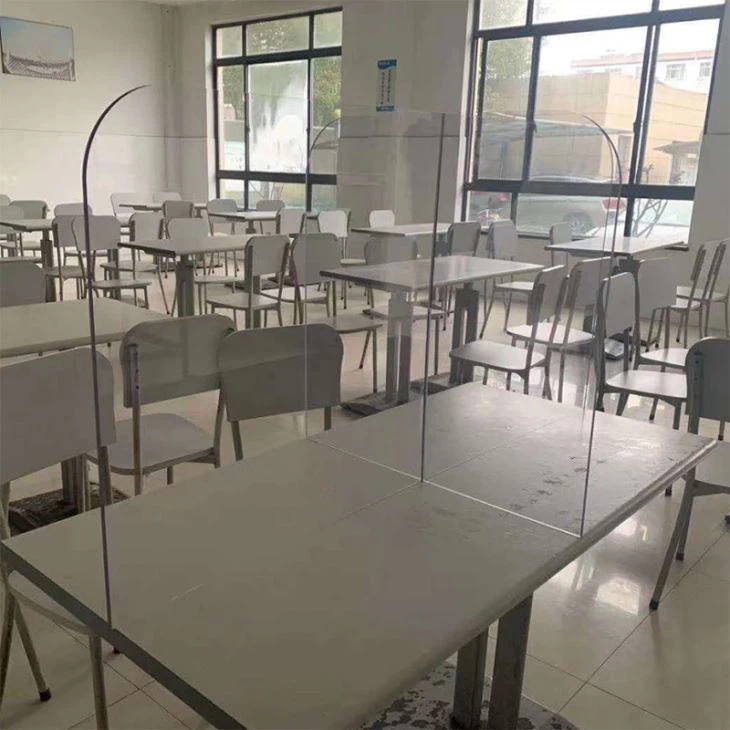 Plexiglas kantin Pwoteksyon plak Klè patisyon